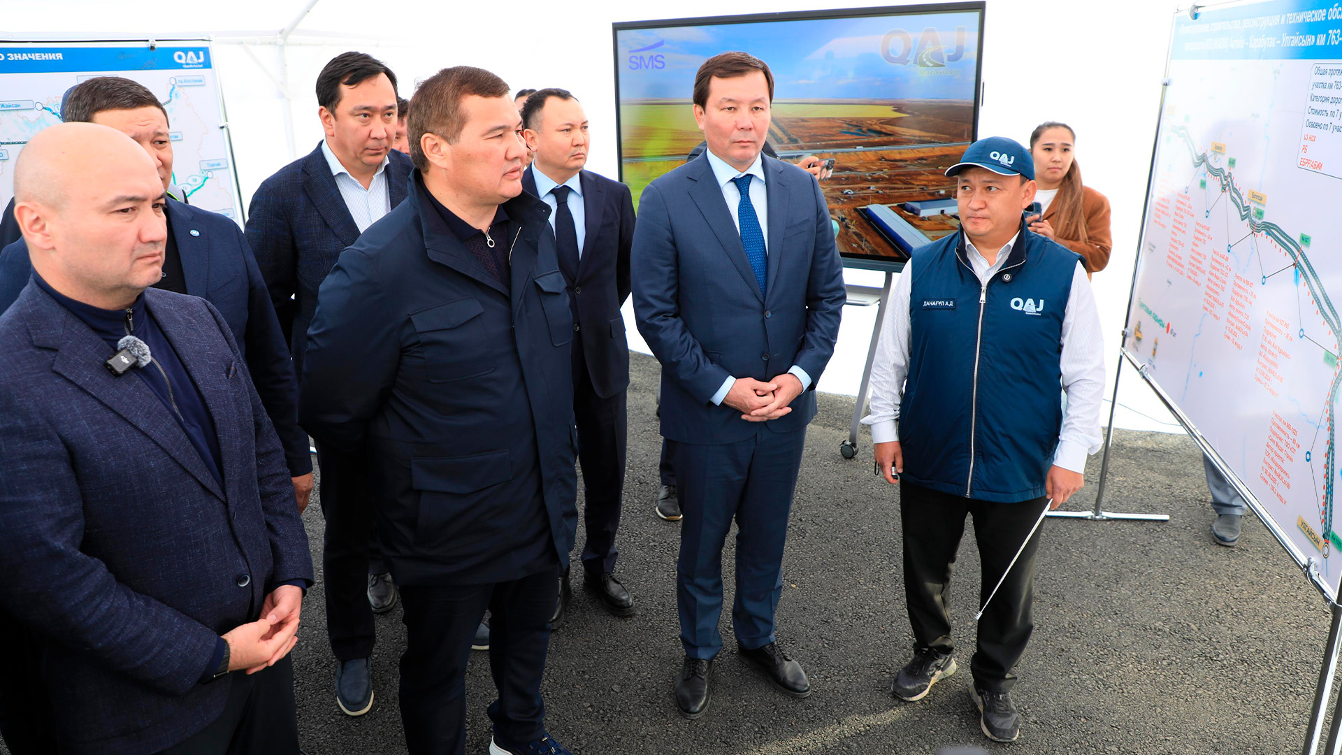 Премьер-министрдің бірінші орынбасары «Ақтөбе – Ұлғайсын» жолы учаскесінің ашылу рәсіміне қатысты